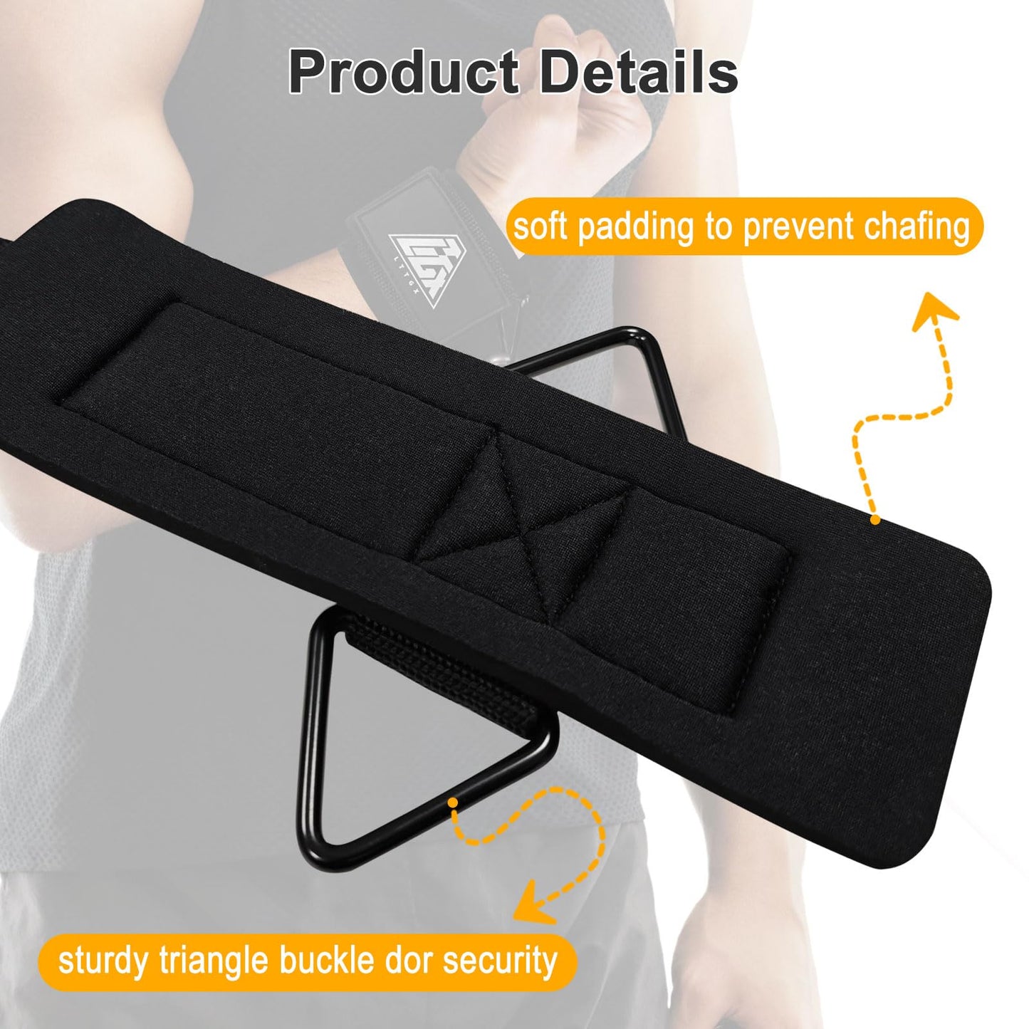 LTTGX Wrist Cuffs for Cables Gym, Adjustable Wrist Straps for Cable Machines Lifting Neoprene Padded
