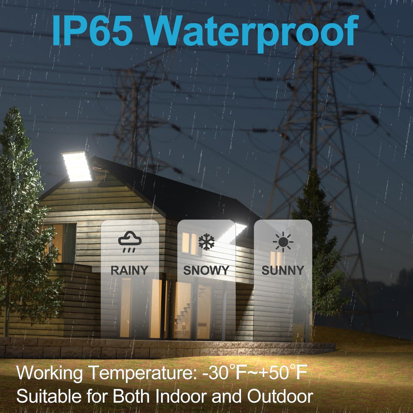 Upgrade 1000W LED Flood Light Outdoor 150000Lm Led Stadium Light with Adjustable Bracket, IP65 AC100-277V Commercial Area Lighting with Plug for Backyard/Basketball Court