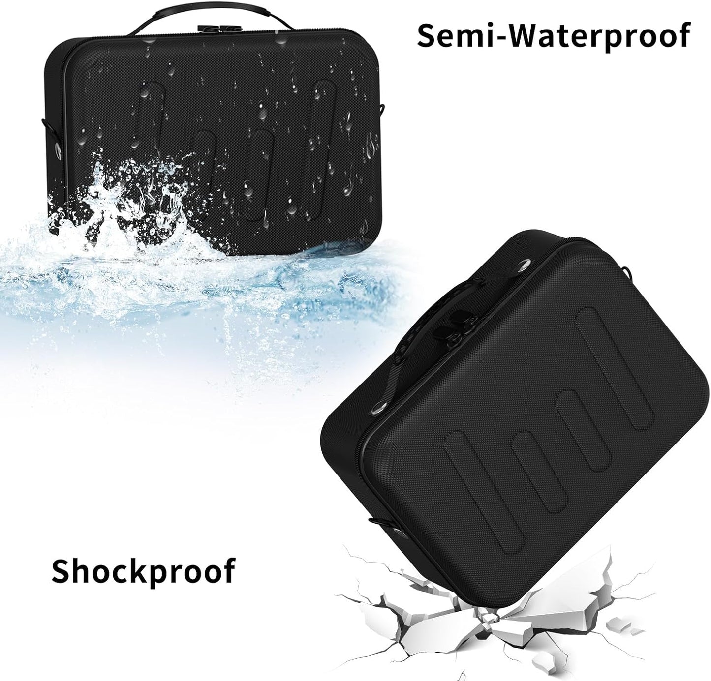 bibuks T7/R50/R100 Hard Shell Camera Case Compatible with Canon EOS Rebel and More DSLR & Mirrorless Cameras Portable