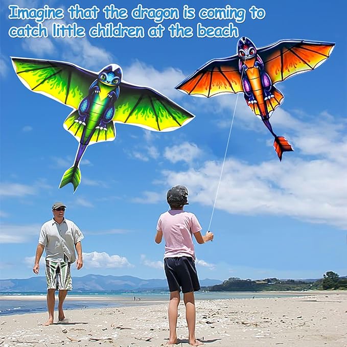 YongnKids Kite for Kids Age 4-8 8-12, Large Kites for Boys Adults Easy to Fly & Assemble, with 328ft String,Perfect for Beach Trip Park Family Activities Outdoor Games
