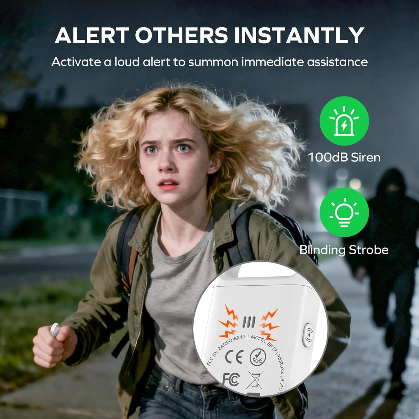 MOMAX Key Finder Tracker Tag Smart Personal Alarm Rechargeable Tracking Device with SOS Alert & LED Strobe, Find My