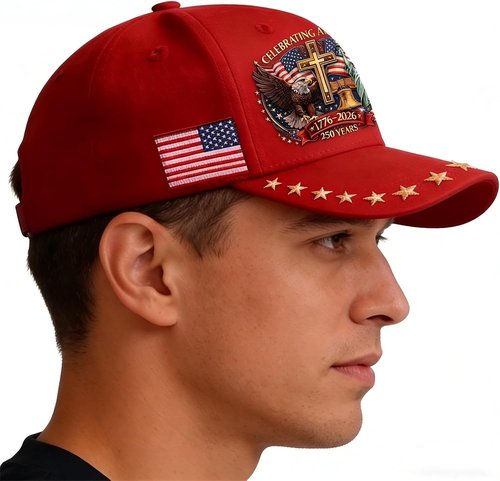 250th Anniversary USA Hat - Eagle Liberty Cross Design | Adjustable Baseball Cap for Men & Women