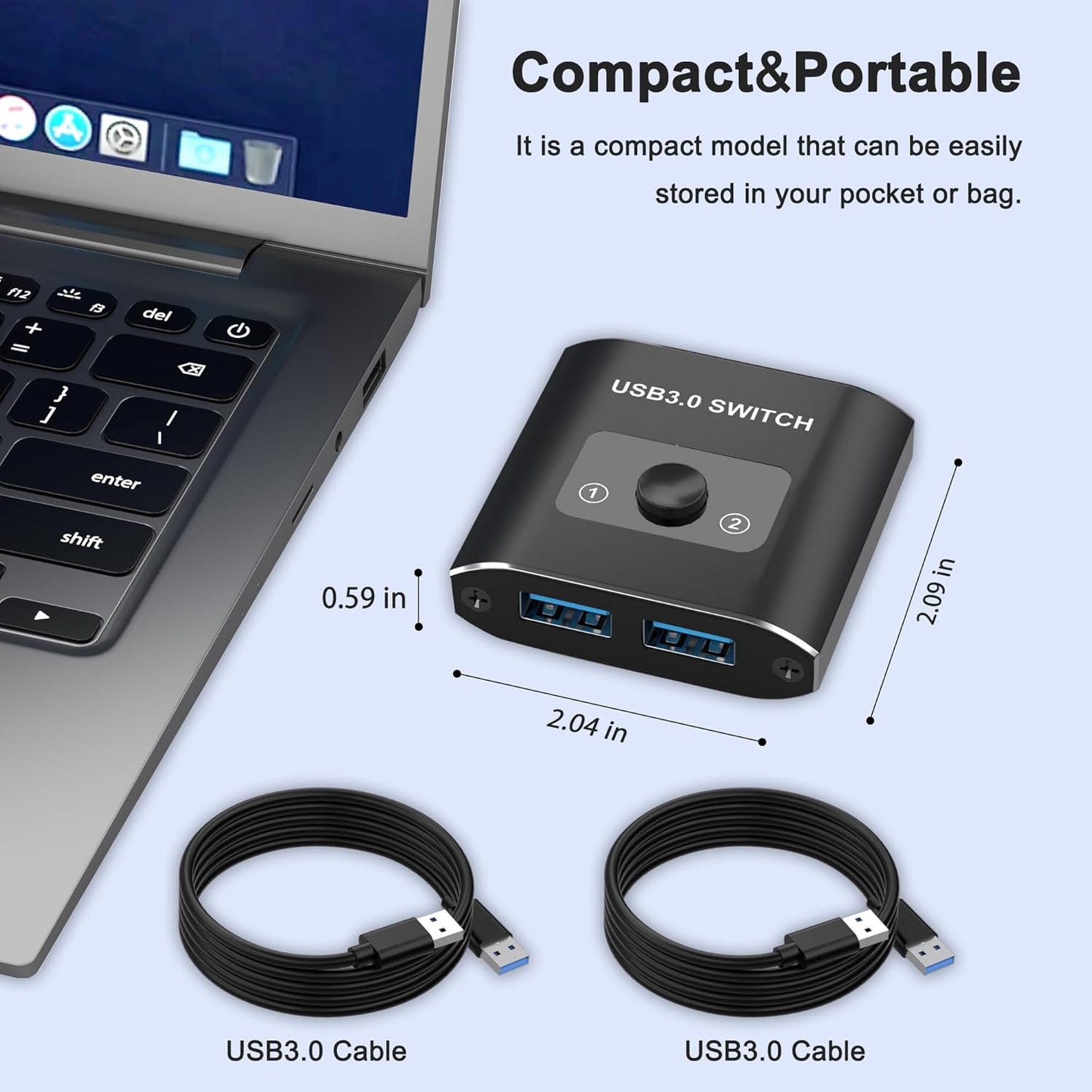 3.0 2 1 1 2 2 1 USB Switch, Bi-Directional USB Switch in Out/ in Out, USB Switcher Computers Share Devices for Printer
