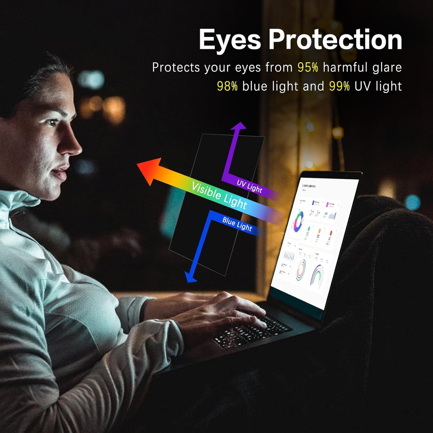 14 Inch 16:9 Laptop Privacy Screen Aspect Ratio, Laptop Screen Privacy Shield Compatible With Lenovo Hp Dell Acer Asus