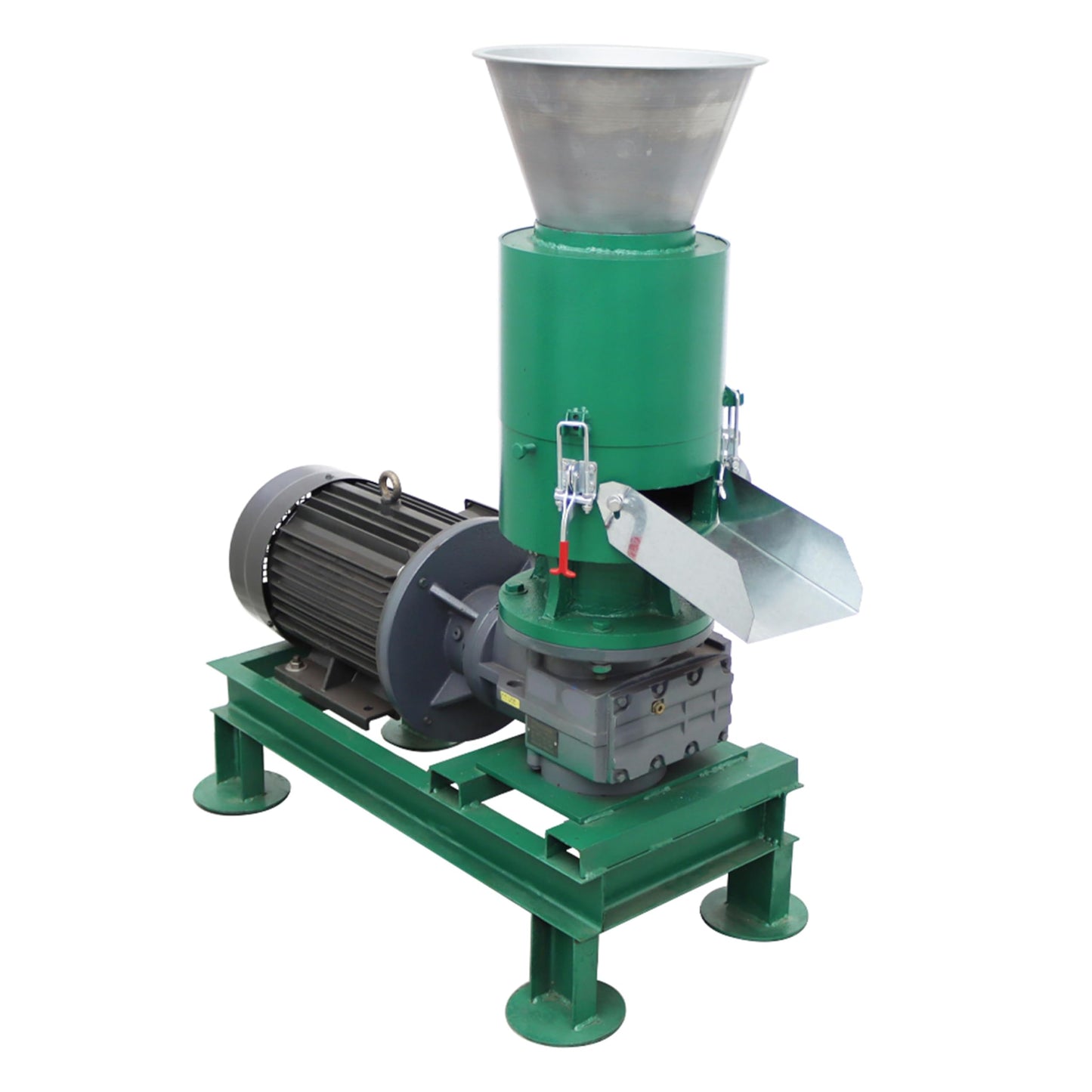 THUXEON 220V Wood Pellet Machine 6MM Holes Small Biomass Processing Pellet Machine 7500W Press Pelletizer 2 Head Rollers Corn Straw Scales Cotton Stalks Wood bran Sawdust