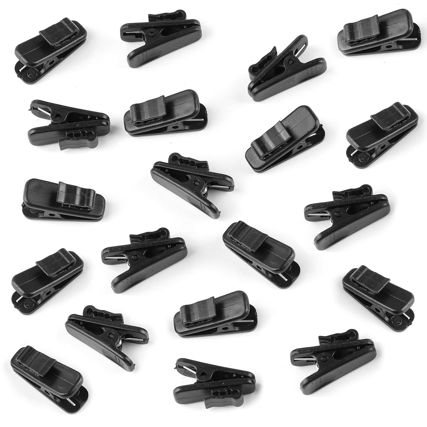1.5mm 1 Inch Length,20Pcs MUZHI Headphone Clip,Small Cable Clothing Clips,Earbud Clip to Keep Earphone/Microphone Cord
