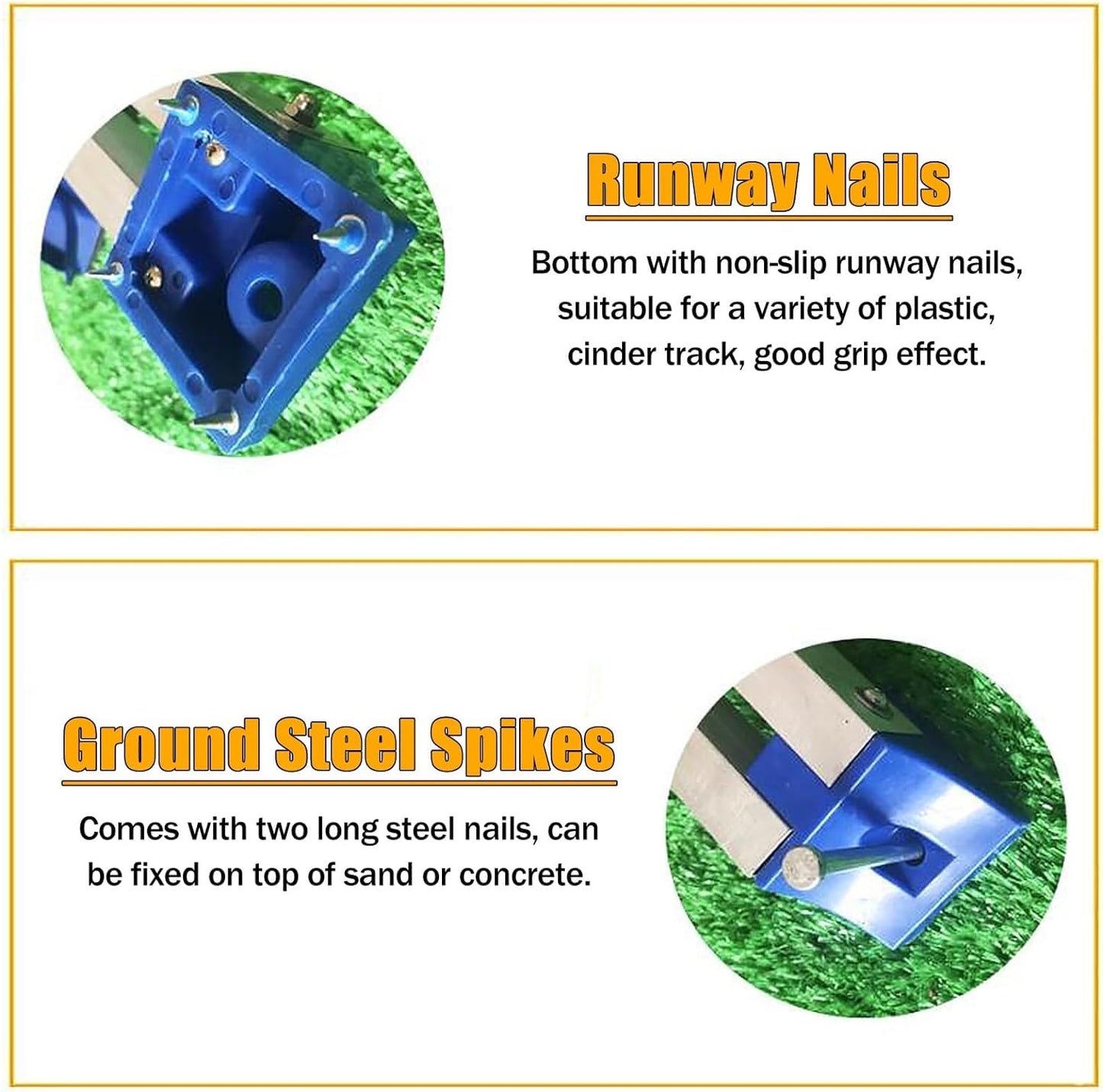 DNYSYSJ Starting Block - Multi-Function Athletics Track Starting Block 6 Adjustable Pedal Angle Sprinter Starting Block