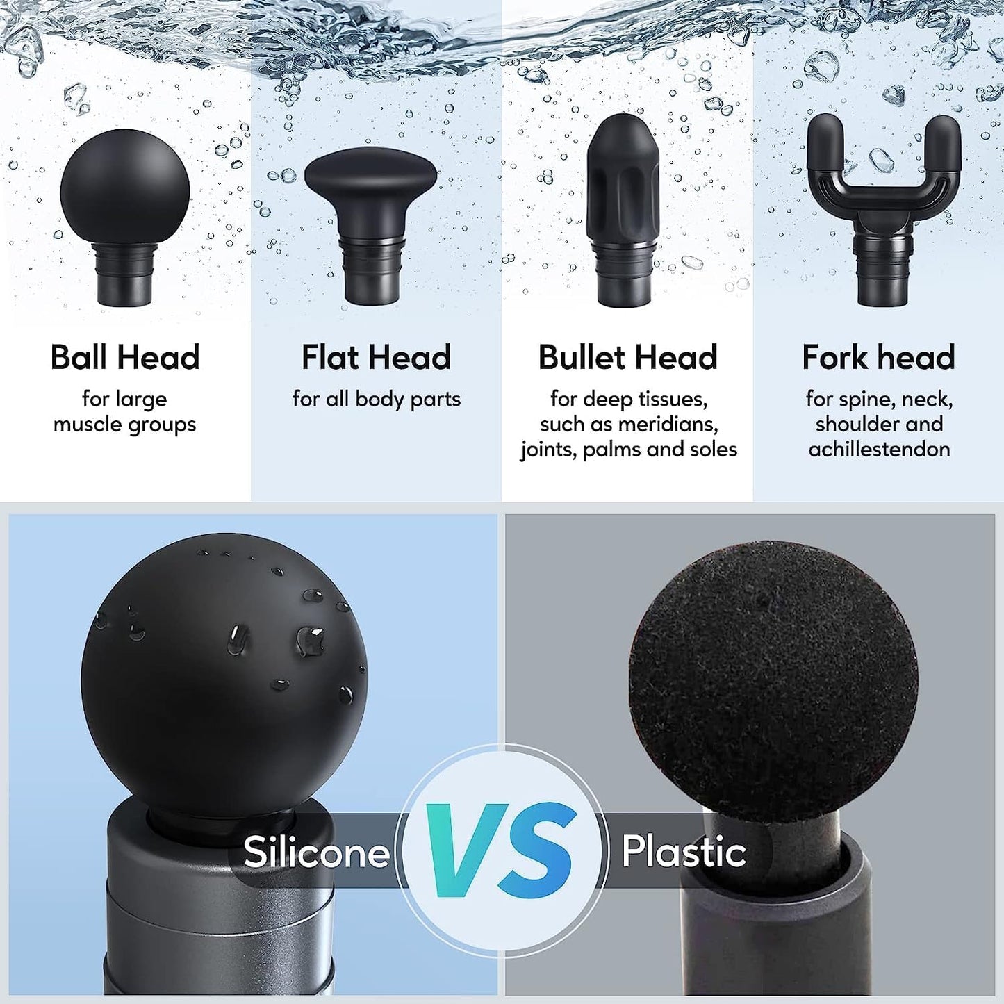 arboleaf Massage Gun Deep Tissue, Balance of Power & Portability Full-Metal Percussion Massager with Silent Brushless Motor - Ultra-Quiet Pocket-Sized for Athletes Back Pain Relief Home Office Travel