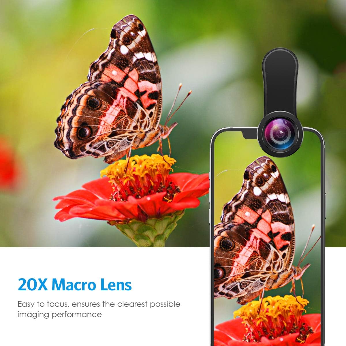 Criacr 198Fisheye 120 20X 12 12 11, 8 7 7, AMIR Phone Camera Lens, Lens, Super Wide Angle Macro for TIK Tok, Vlog