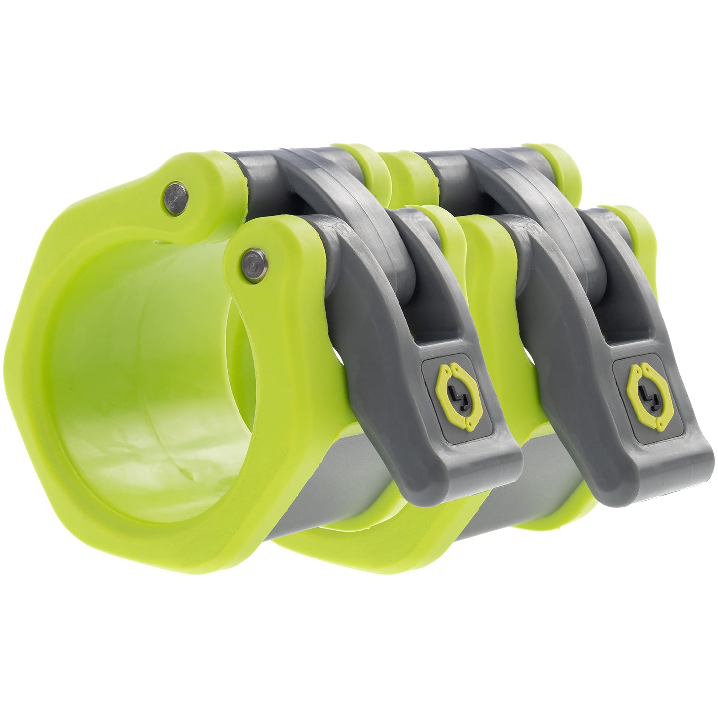 Lock-Jaw Barbell Collars HEX Olympic Barbell Clamps 2 Pcs – Heavy Duty Bar Clamps for 2” & 50mm Olympic Bars – Secure Weight Bar Clamps for Strength Training & Home Gym Accessories – Green