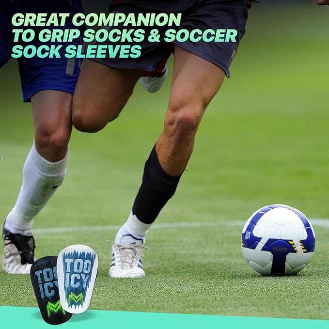 MiniGuards - Mini Shin Guards for Soccer Players - Tiny Shin Pads for Men, Women, Teens - Miniature Shin Guards 3.9 x 2.4 inch - Perfect for High Level Soccer Athletes