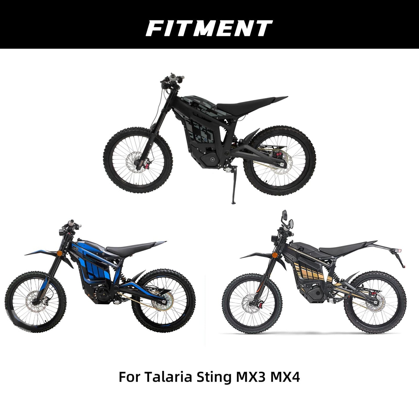 CHANGCHENG Motorcycle Foot Pedal Brackets Talaria Six Positions Rest Bracket Brace Support Adjustable for Talaria Sting MX3 MX4 Electric Dirt Bike Black