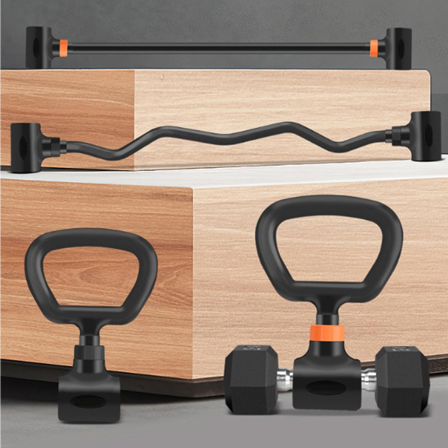Portable Kettlebell Adapter Kettlebell Grip Handle Attachment Dumbbell to Converter Fitness Tool Enduring Fitness Weightlifting Bodybuilding Attachment