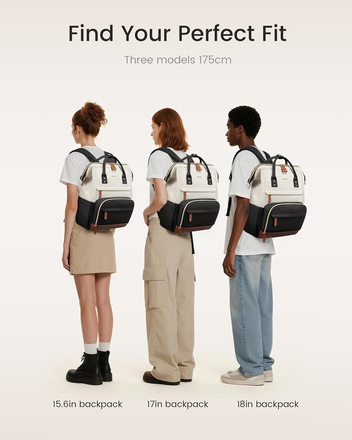Backpack 15.6 Inch Backpacks Daypack LOVEVOOK Laptop for Women, Work Business Purse With Large Capacity, Waterproof