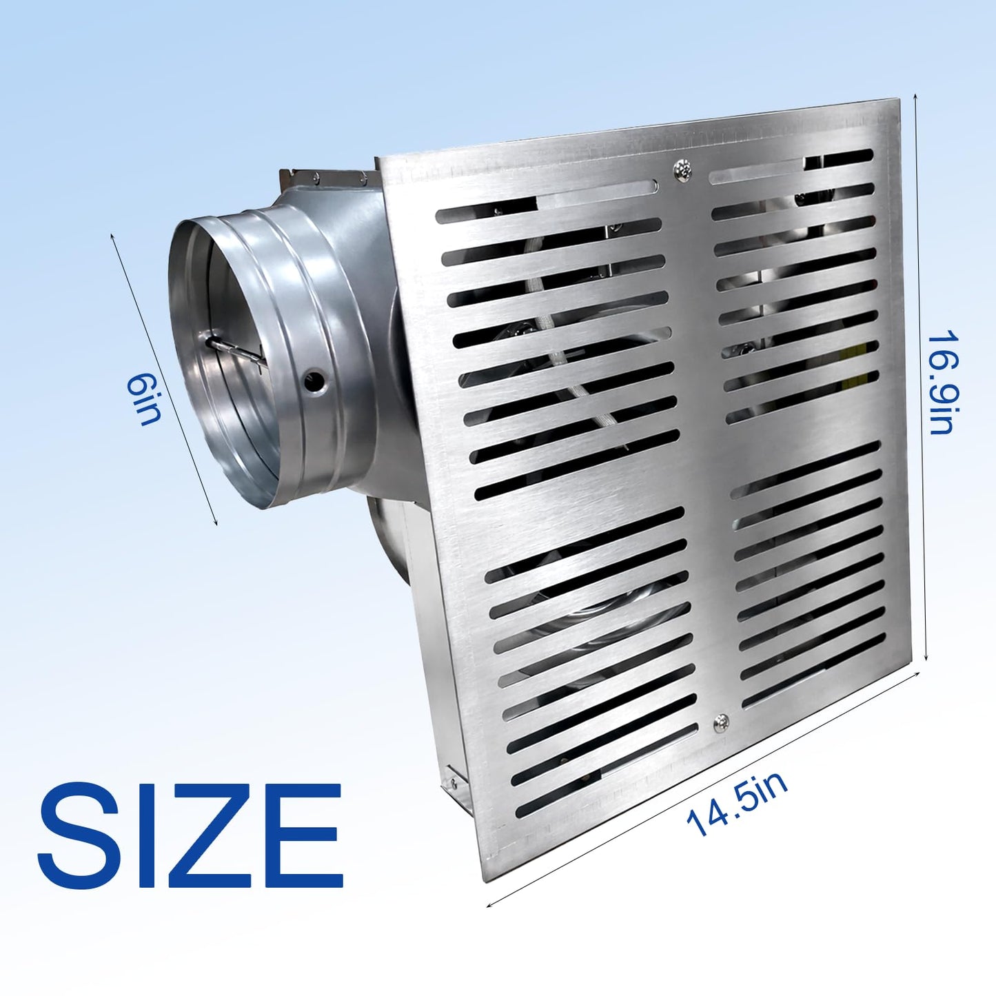 Hakazeni 200-230CFM Powerful bathroom exhaust fan, silent ceiling ventilation fan, easy to install, suitable for shower,Rooms Up to 200 Sq. Ft. sauna, laundry room
