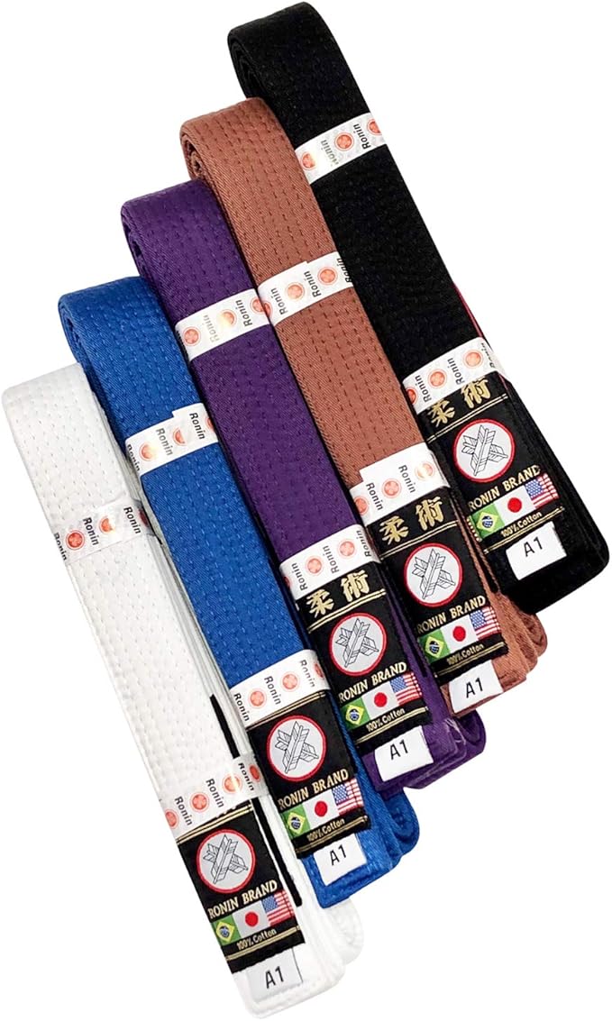 Ronin BJJ Gi Belt – Brazilian Jiu Jitsu Belt - Poly/Cotton Fabric