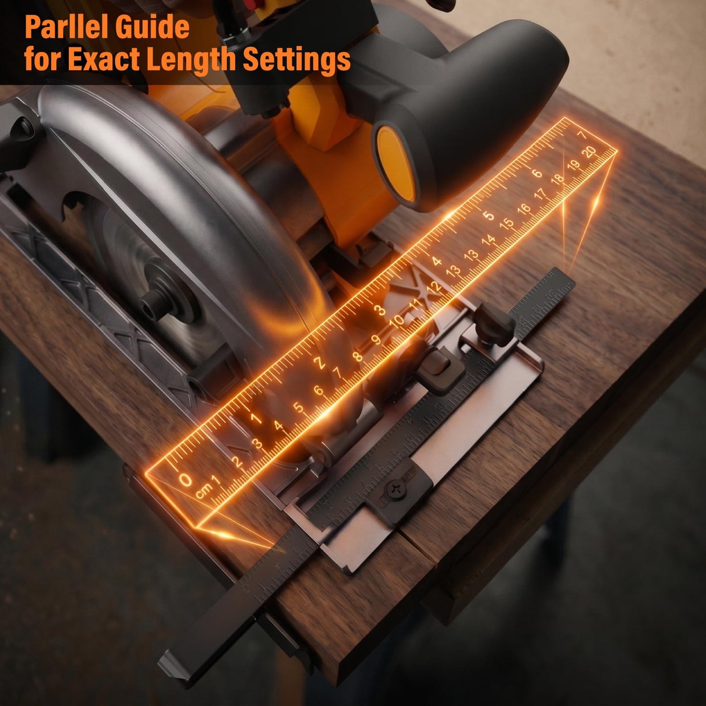 18V Max Corldless Circular Saws with 4.0Ah Battery & Charger - Up to 5500 RPM, LED Light Power Cutter Kit with 165mm 24T Blade, Max Cut Depth 55mm (90°), 36mm (45°) for Wood, PVC Cuting