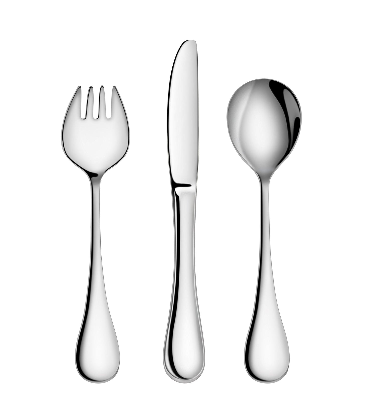 Artaste 56532 Rain 18/10 Stainless Steel 12-Piece Kids Flatware Set, Service for 4