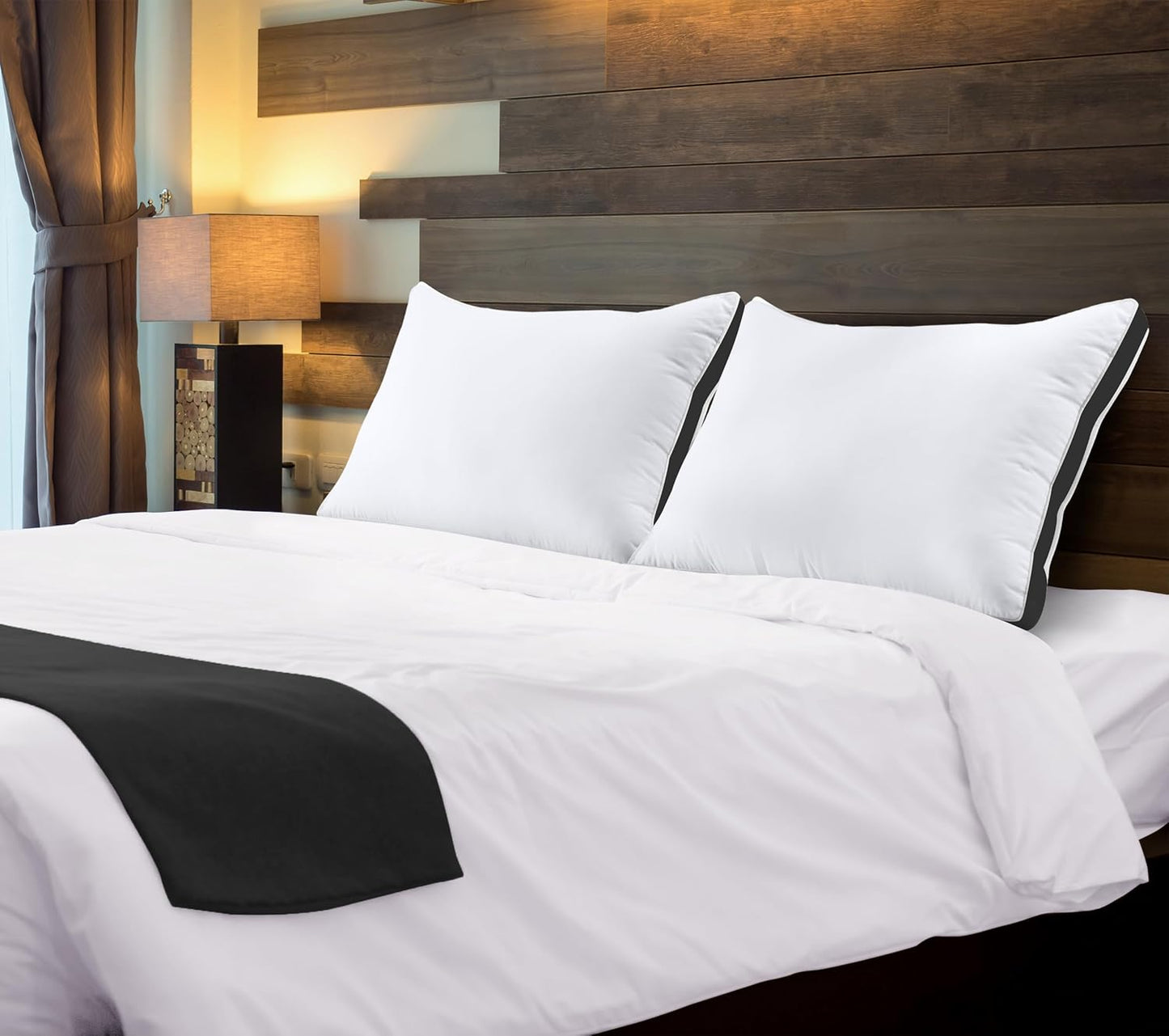 Utopia Bedding Queen Size Bed Pillows - Soft & Fluffy Down Alternative | Set of 2, Cooling Gusseted Design