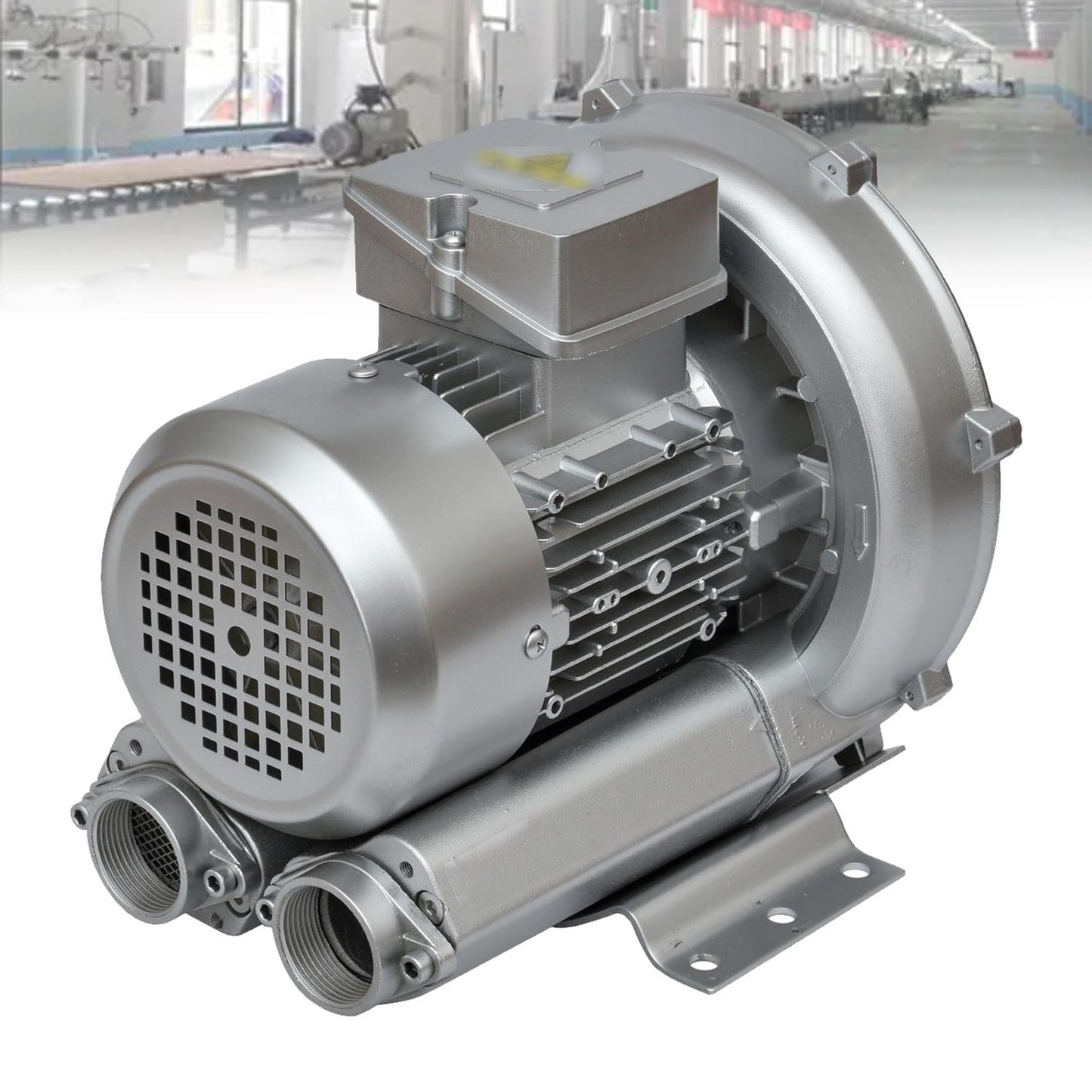 High Pressure Industrial Vacuum Pump & Side Channel Blower, Portable Silent Aerator for Fish Pond & Sewage, Single Phase XGB-750 - Efficient Aquarium Aeration Solution