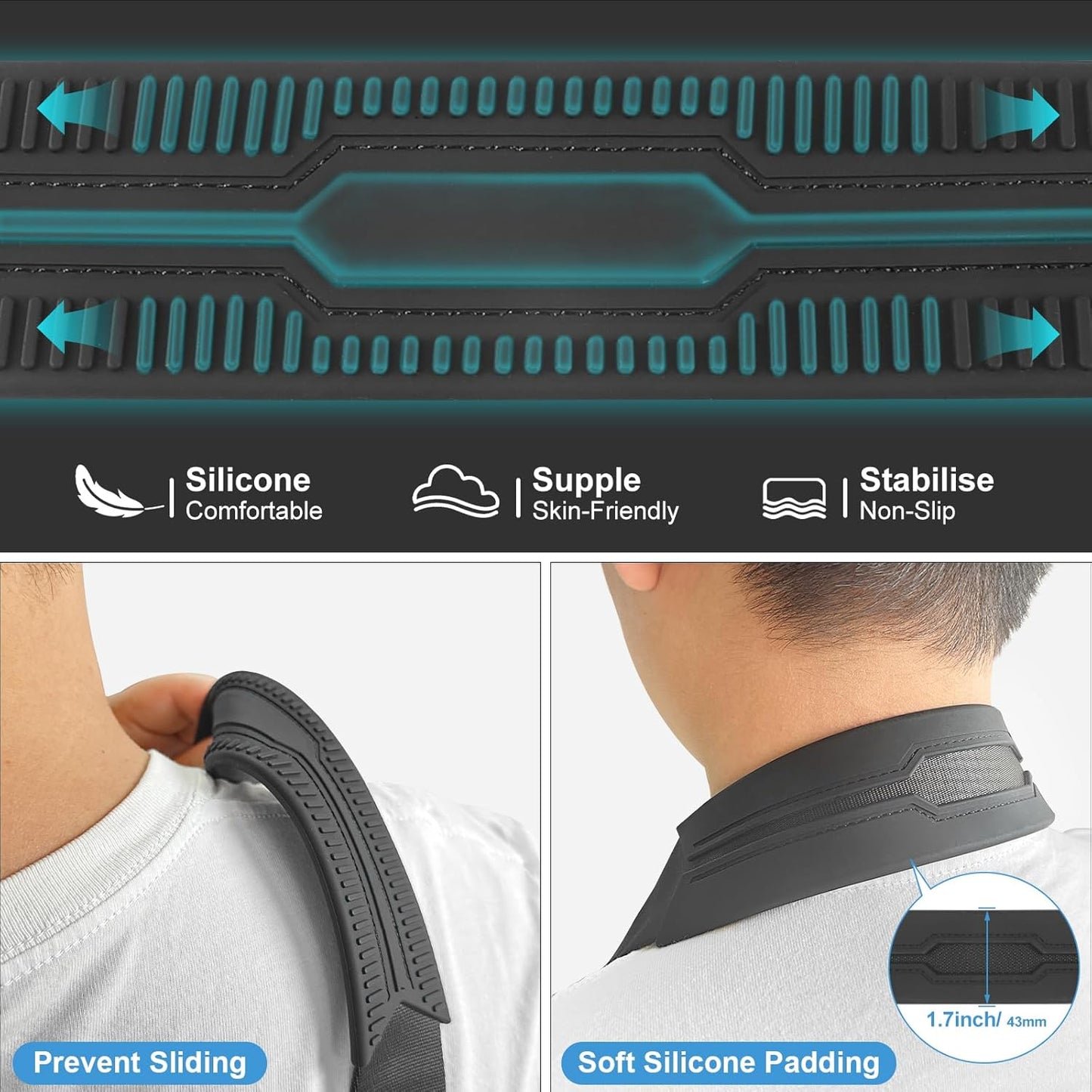 FIEIL Camera Strap with Quick Release Plate, Adjustable Camera Neck Strap, Comfort Camera Sling Strap, Quick Release