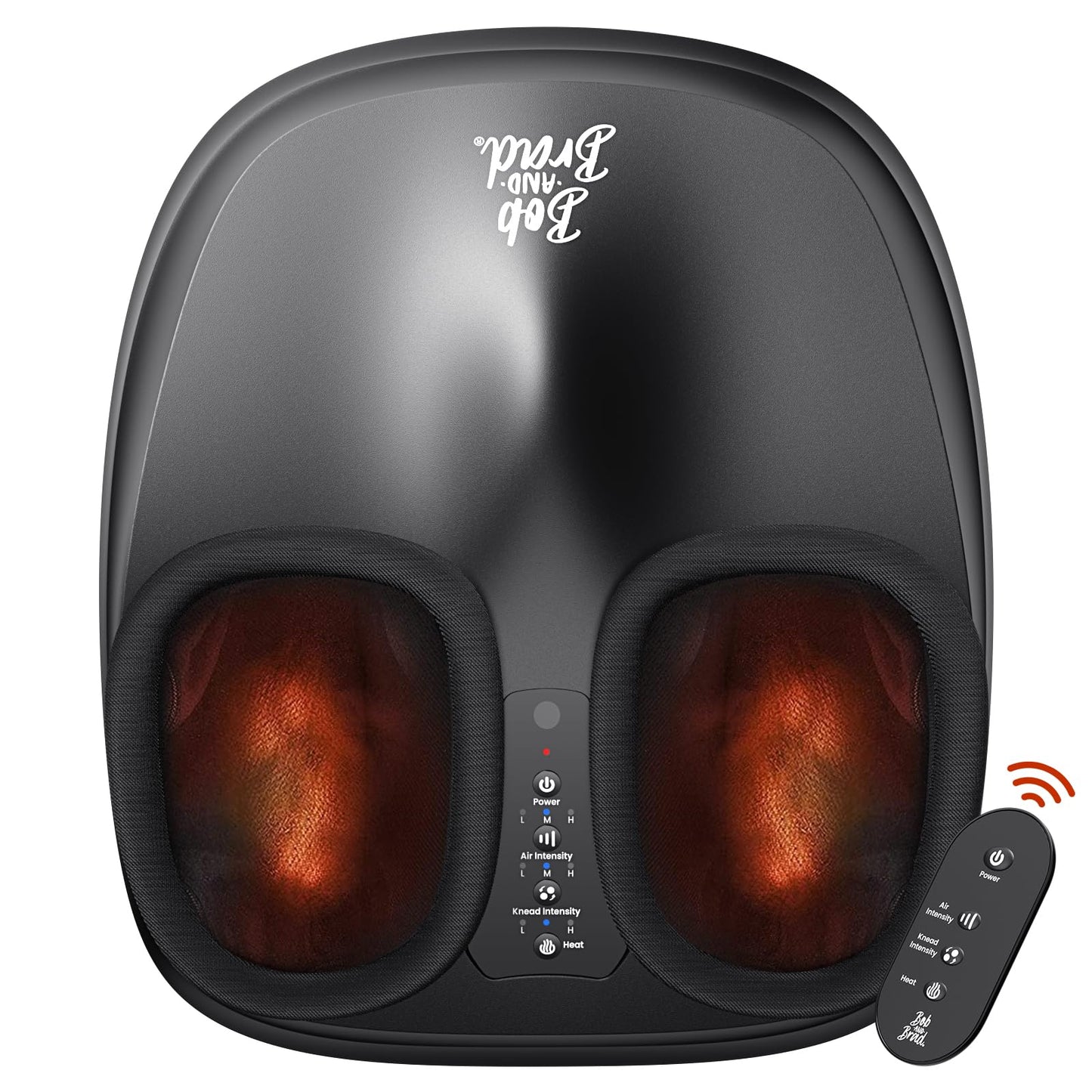BOB AND BRAD Lite Foot Massager with Heat, FSA-HSA Eligible, Shiatsu Feet Massager with Deep Kneading & Compression, Multi-Level Settings, Fathers Day Gift for Dad Husband