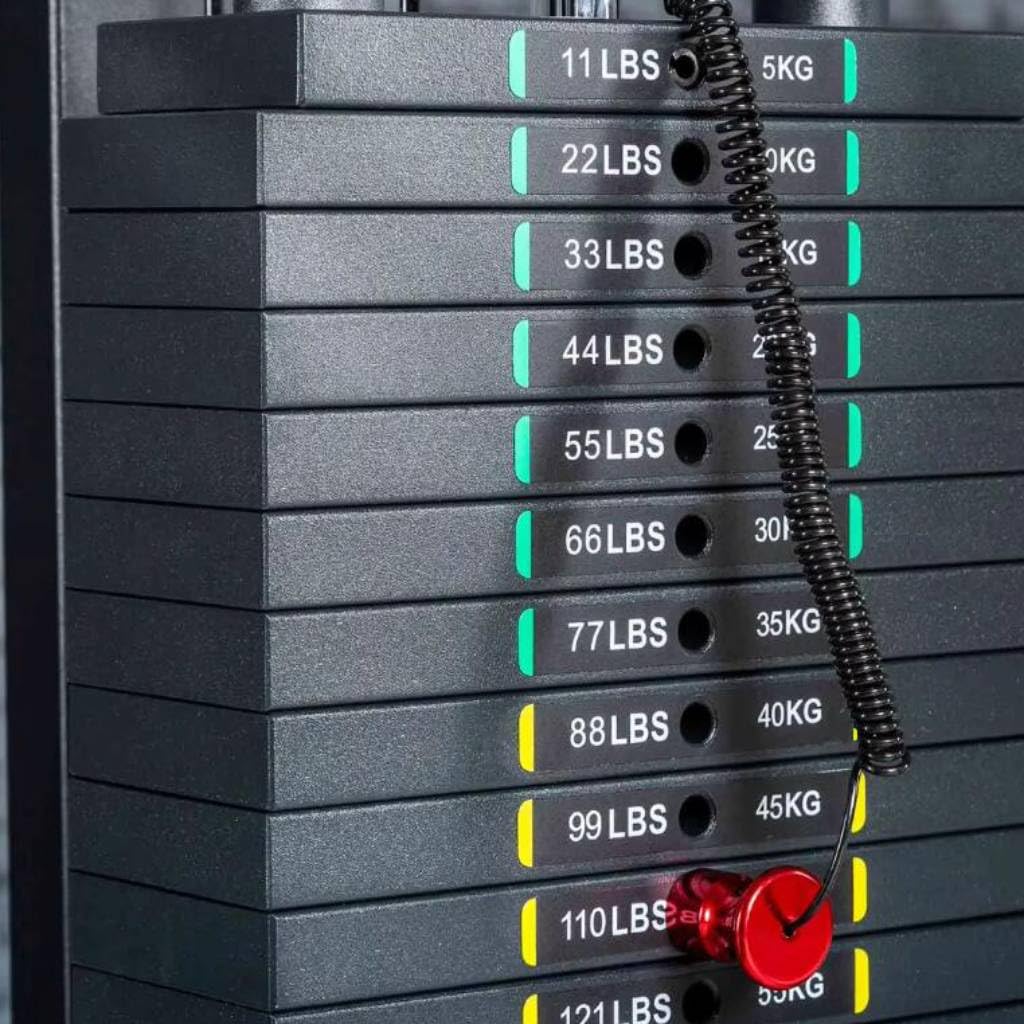 11 lbs to 220lbs/5kg to 100kg Weight Stack Stickers for Gym Machine
