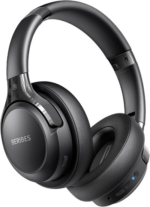 **BERIBES Bluetooth Headphones - Wireless Over-Ear HiFi Stereo with 65H Playtime & 6 EQ Modes | Lightweight, Foldable Design**