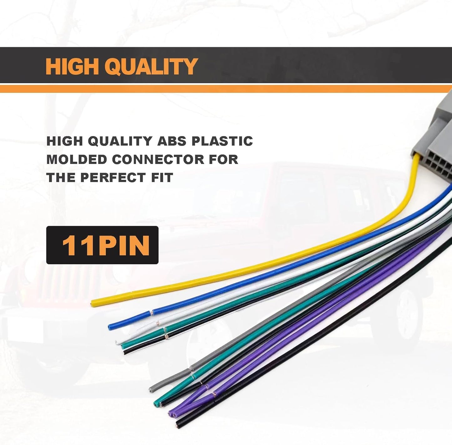 KEVWR 2006-2016 2008-2016 2004-2016 Car Stereo Wiring Harness Radio Wire with Antenna Adapter Connector Compatible
