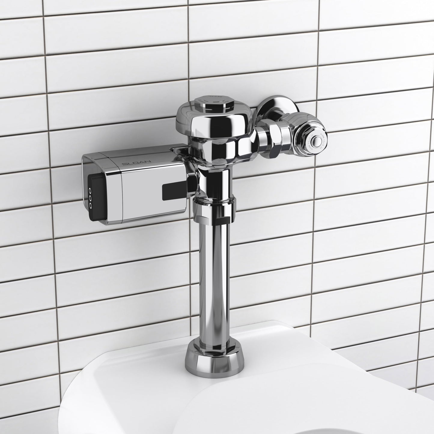 Sloan EBV-500-A Exposed Side Mount Sensor Urinal/Water Closet Retrofit Flushometer (Pack of 6) | Battery Powered, 3 Year Battery Life, with 72 Hour Sentinel Flush, 3325500