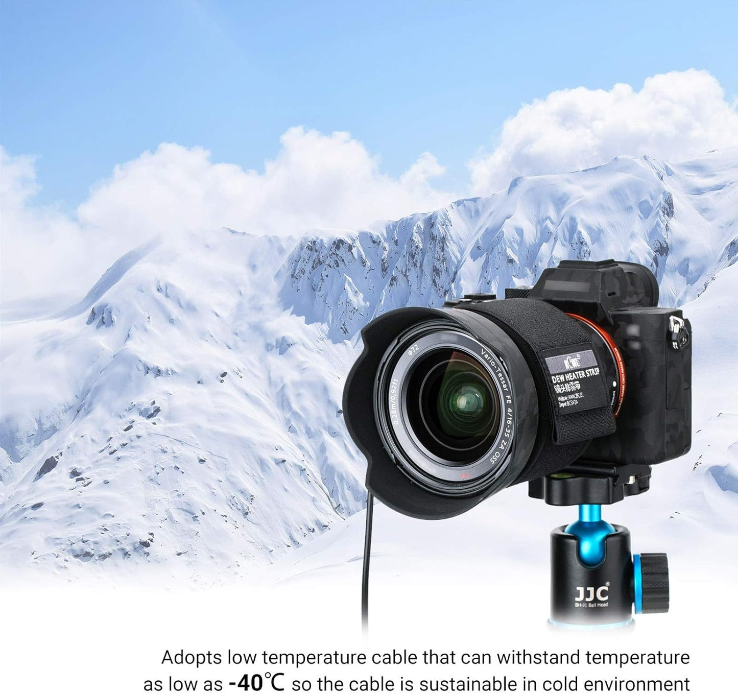 KIWIFOTOS 3.15 inch (80mm) USB Lens Warmer, Lens Dew Heater Strip with Temperature Regulator, Condensation Prevention