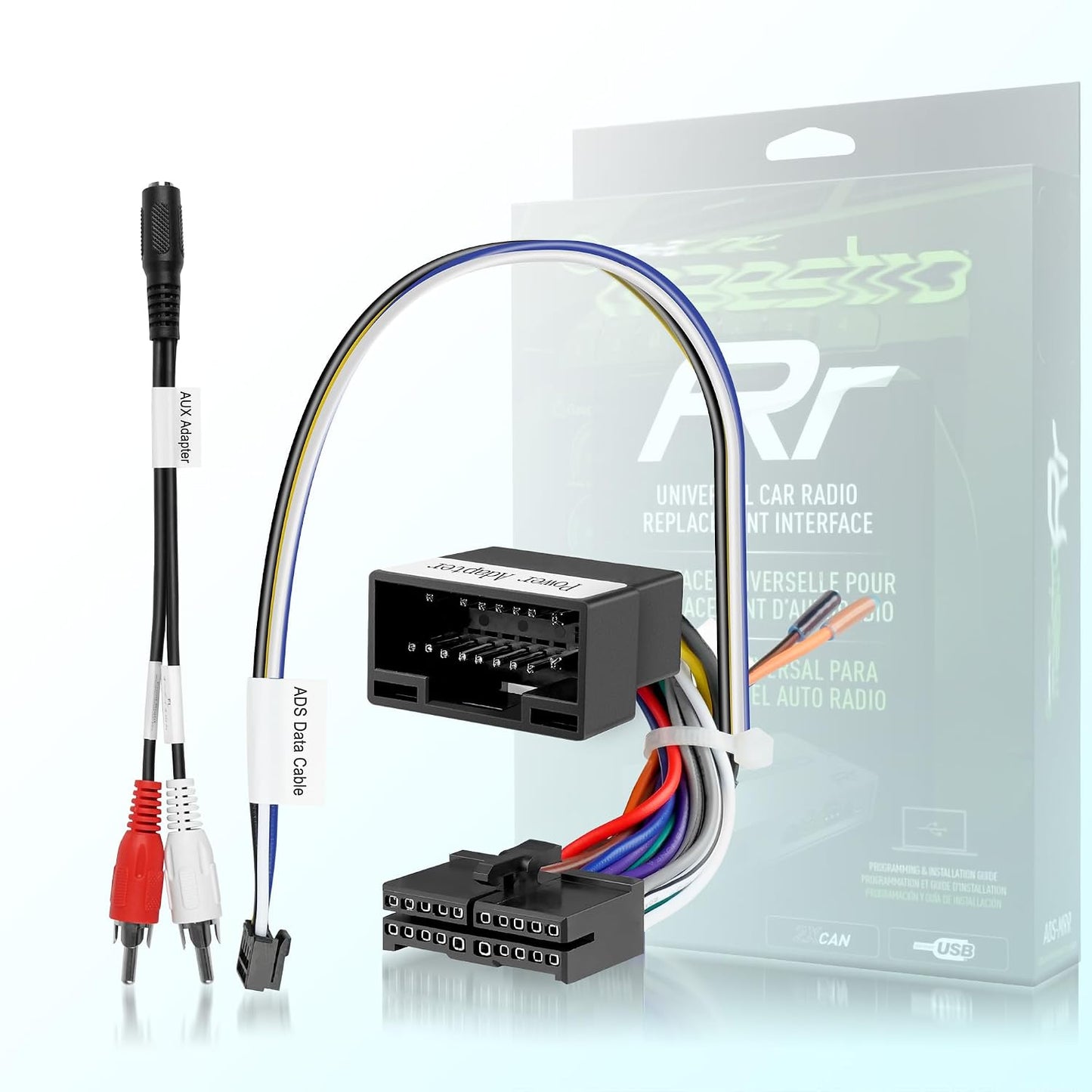 ATOTOZONE AC-ADSX10 X10 ADS-MRR/MRR2 ADS Protocol Decoder Wiring Harness for Series Car Stereo with Retain Vehicle