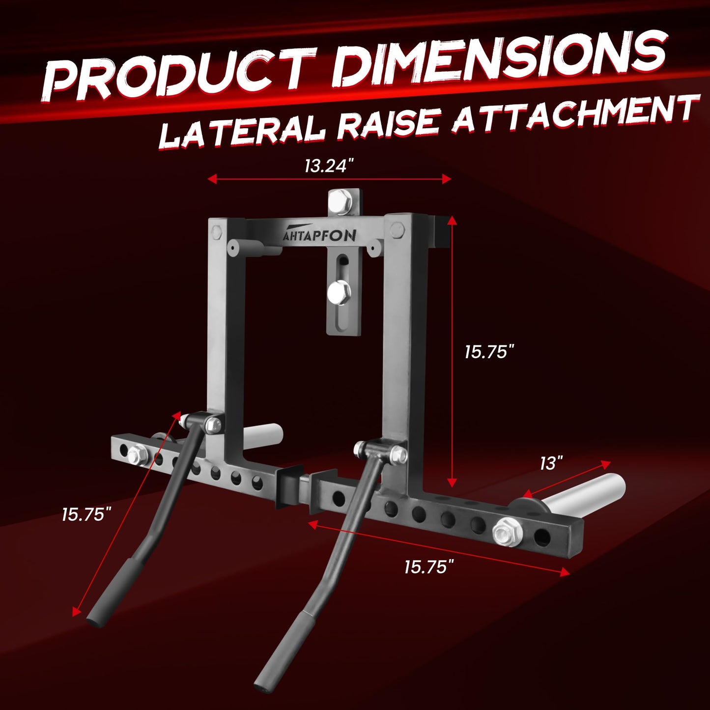 AHTAPFON Lateral Raise Attachment for Power Rack Attachment,Standing Lateral Raise Machine with 1-inch Hole,Upper Body Strength Training Equipment for Home Gym