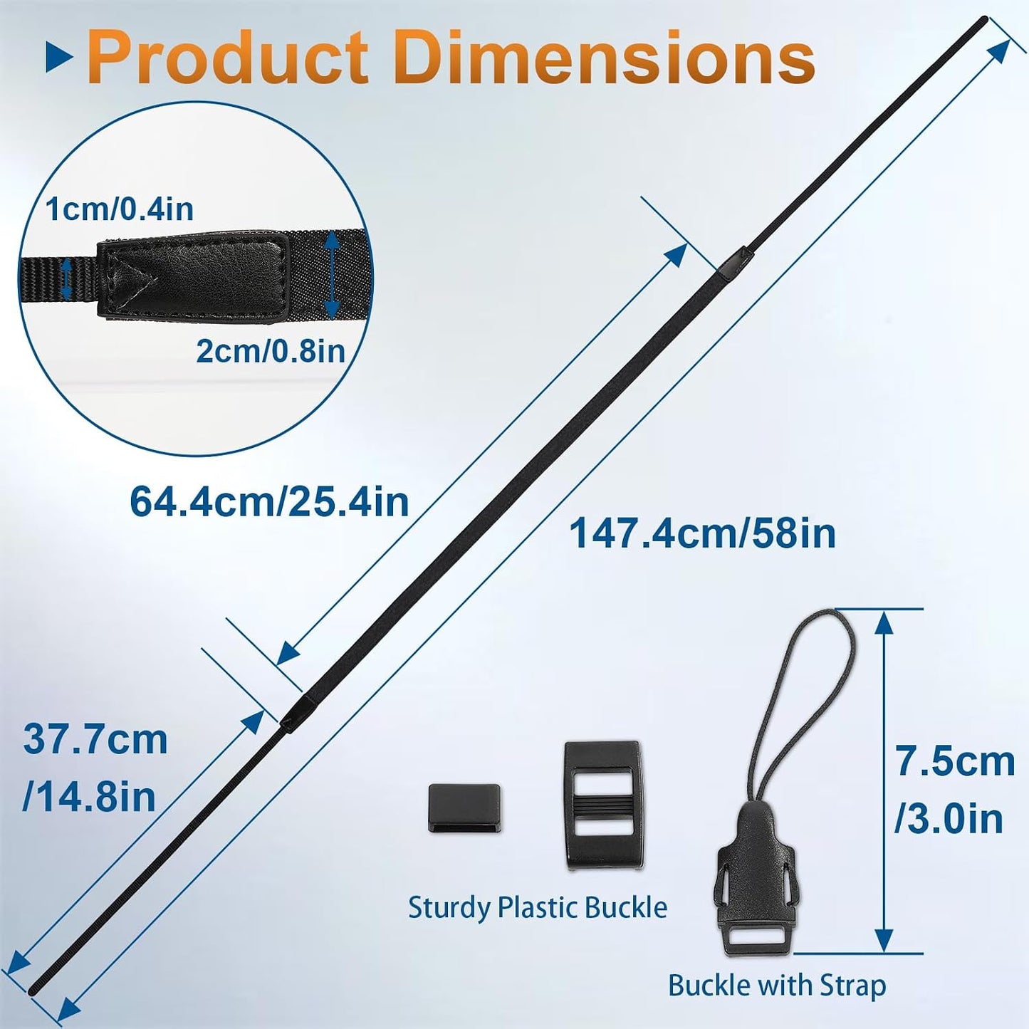 Haoge Camera Canvas Thin Strap Neck Shoulder for Binoculars,monoculars,Mirrorless or DSLR Camera,Rangefinders