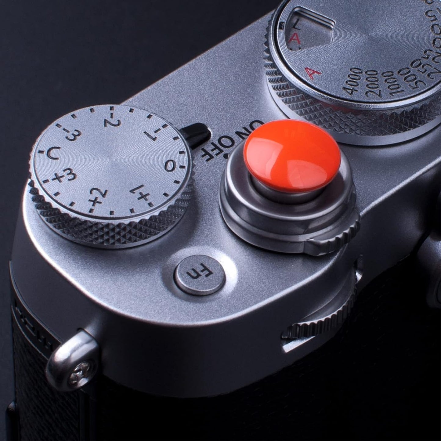 11mm 10mm Surface(2 Pack) VKO Orange Metal Soft Shutter Release Button,Delicate Camera Shutter Button Concave Convex