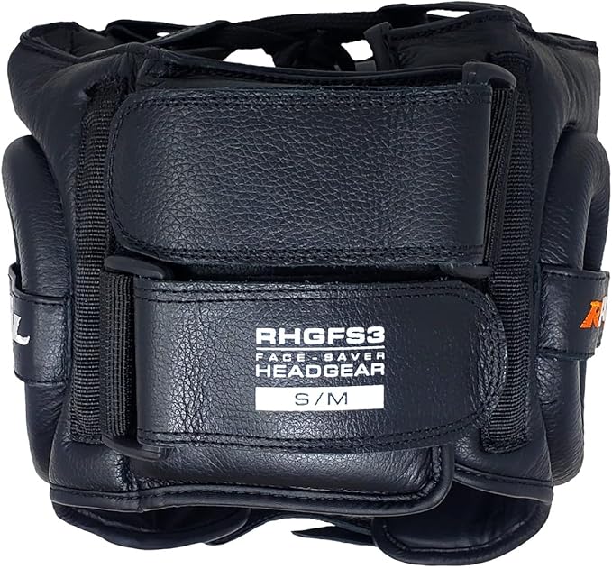 RIVAL Boxing RHGFS3 Face-Saver Sparring Headgear - Wide Eye Opening, Premium Leather, and Thermoplastic Inner Frame