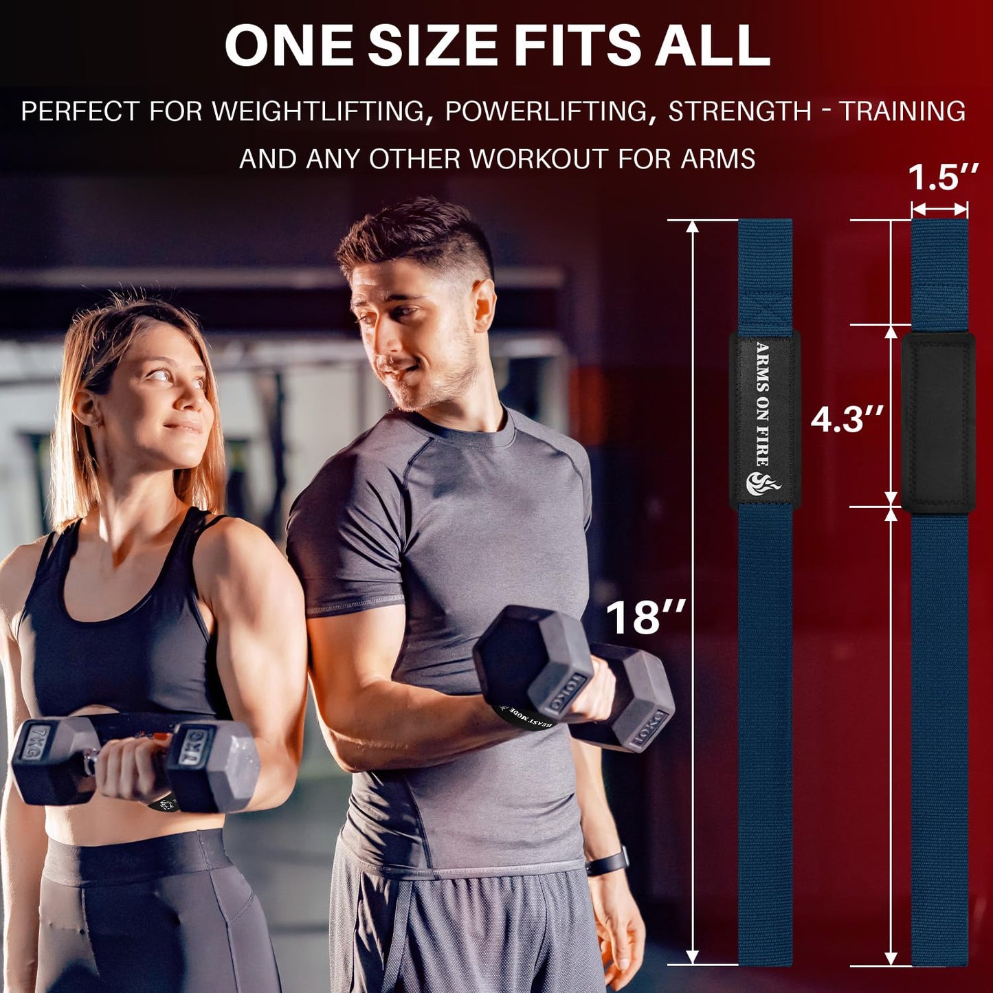 TECEUM Lifting Wrist Straps with Neoprene Padding Support – Navy Blue – Beast Mode – Heavy Duty Wrist Workout Straps For Men and Women – Ideal for Powerlifting, Strength Training, Bodybuilding