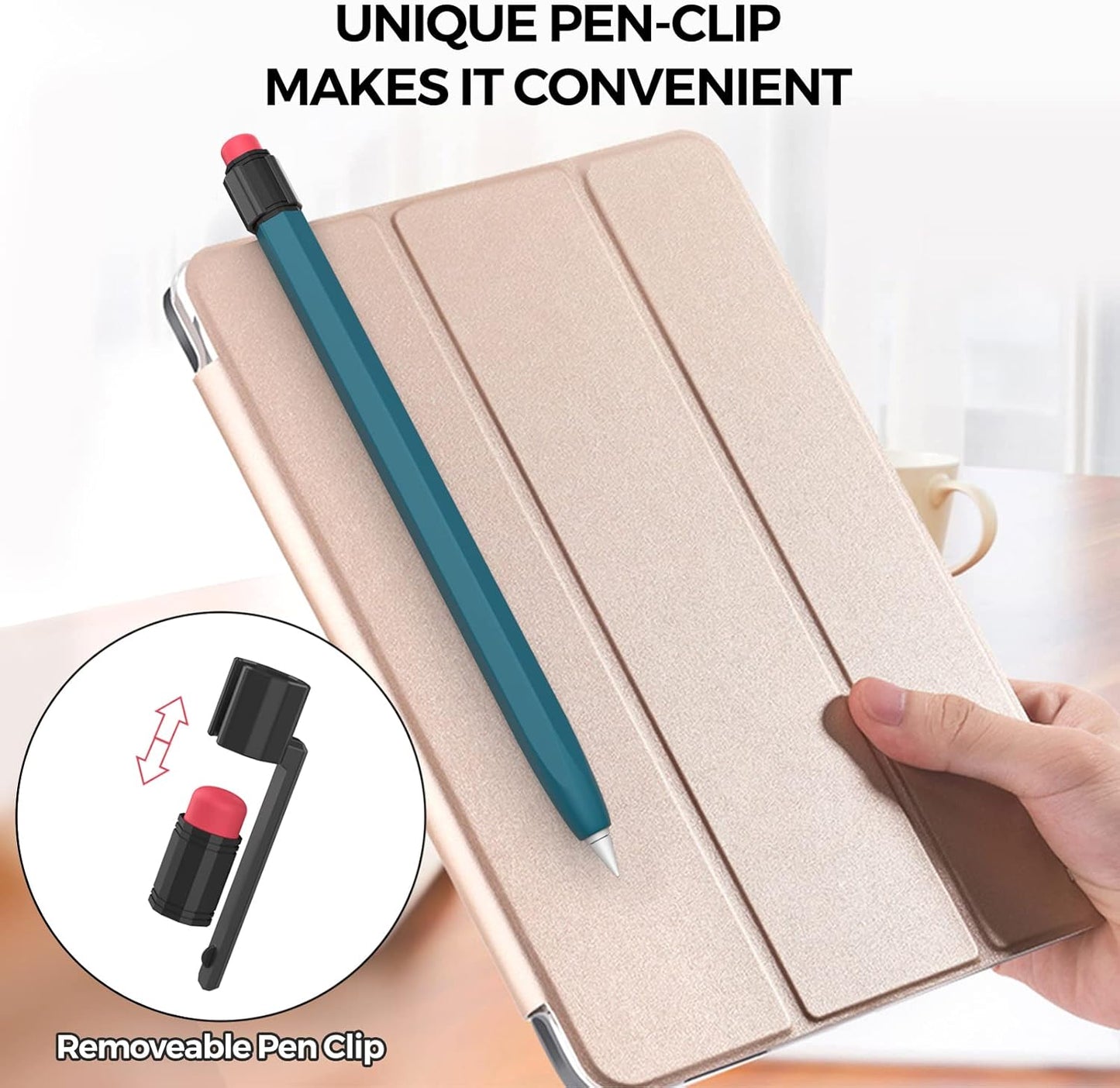 TRONWIN 1st 1st Apple Pencil Generation Case, Silicone Pencil Sleeve Cover Perfect Grip Skin Classic Design with Sturdy