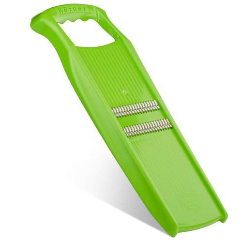 Börner Roko PowerLine Vegetable Slicer • Julienne Cutter for Fruit and Vegetables • Julienne Slicer for Fine Strips • Fine Vegetable Grater • Kitchen Slicer (Green)