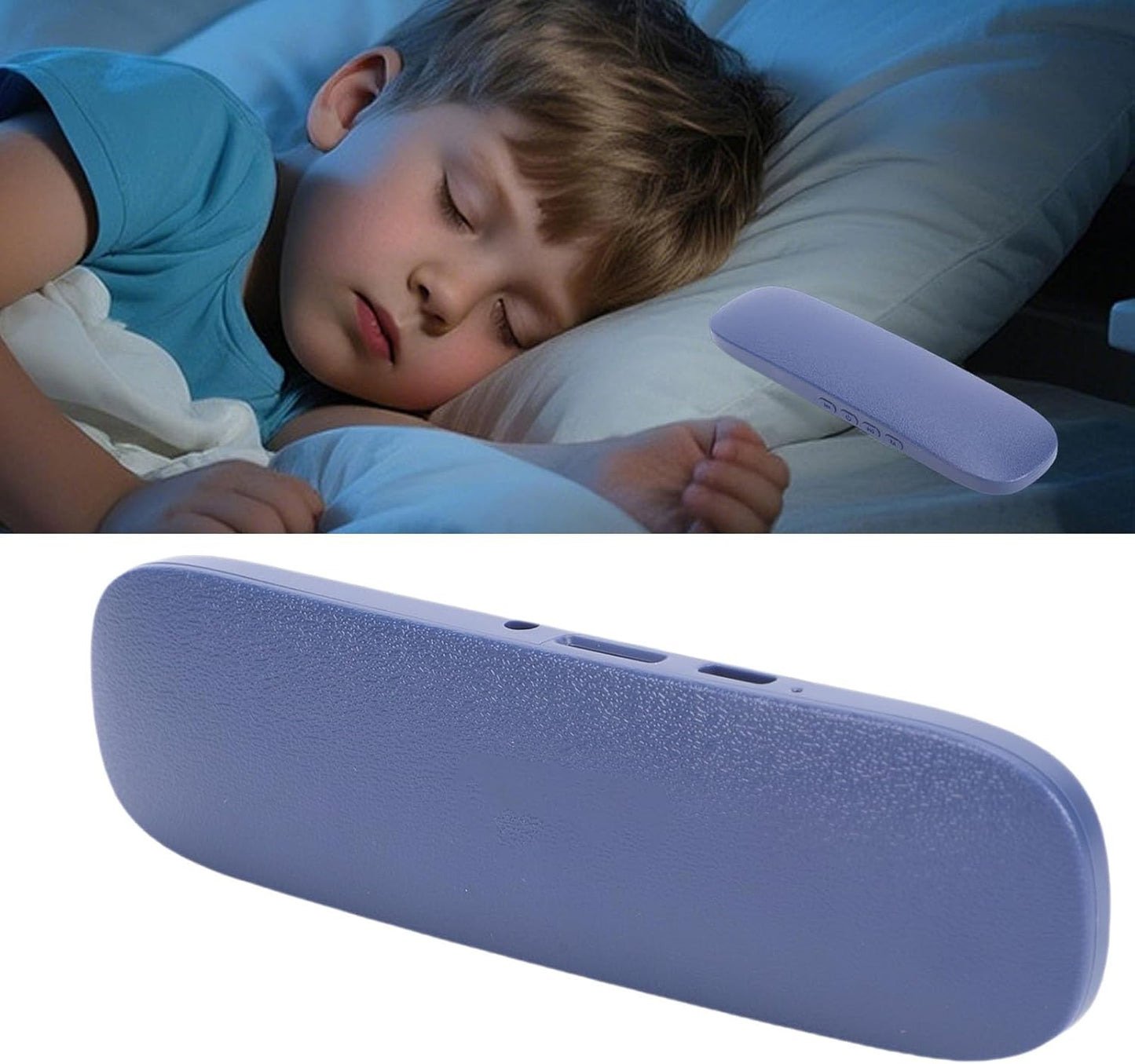Diyeeni 300mAh Under Pillow Speaker Bluetooth for Sleeping, Portable Bluetooth Speaker with Bone Conduction, White