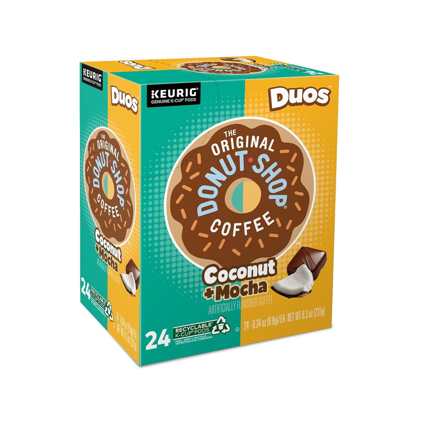 Original Donut Shop - Coconut & Mocha K-Cup Pods | Medium Roast Coffee, 96 Count