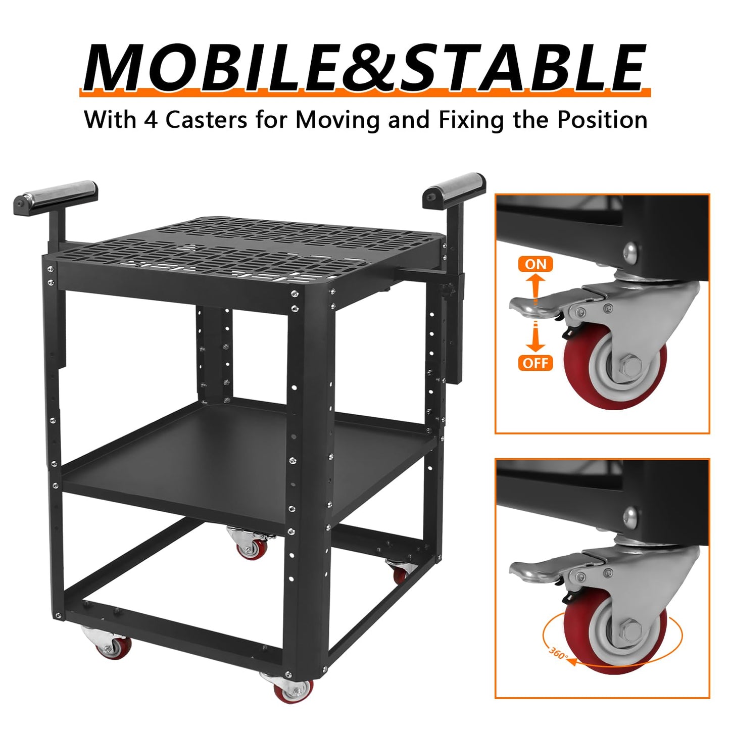 Planer Stand with Wheels,550 lbs Load Capacity Power Tool Stand,Height Adjustable Miter Saw Stand,Planer Table Stand with Extension Rollers, for Most Planers, Saws, Bench-top Machines, Power Tools