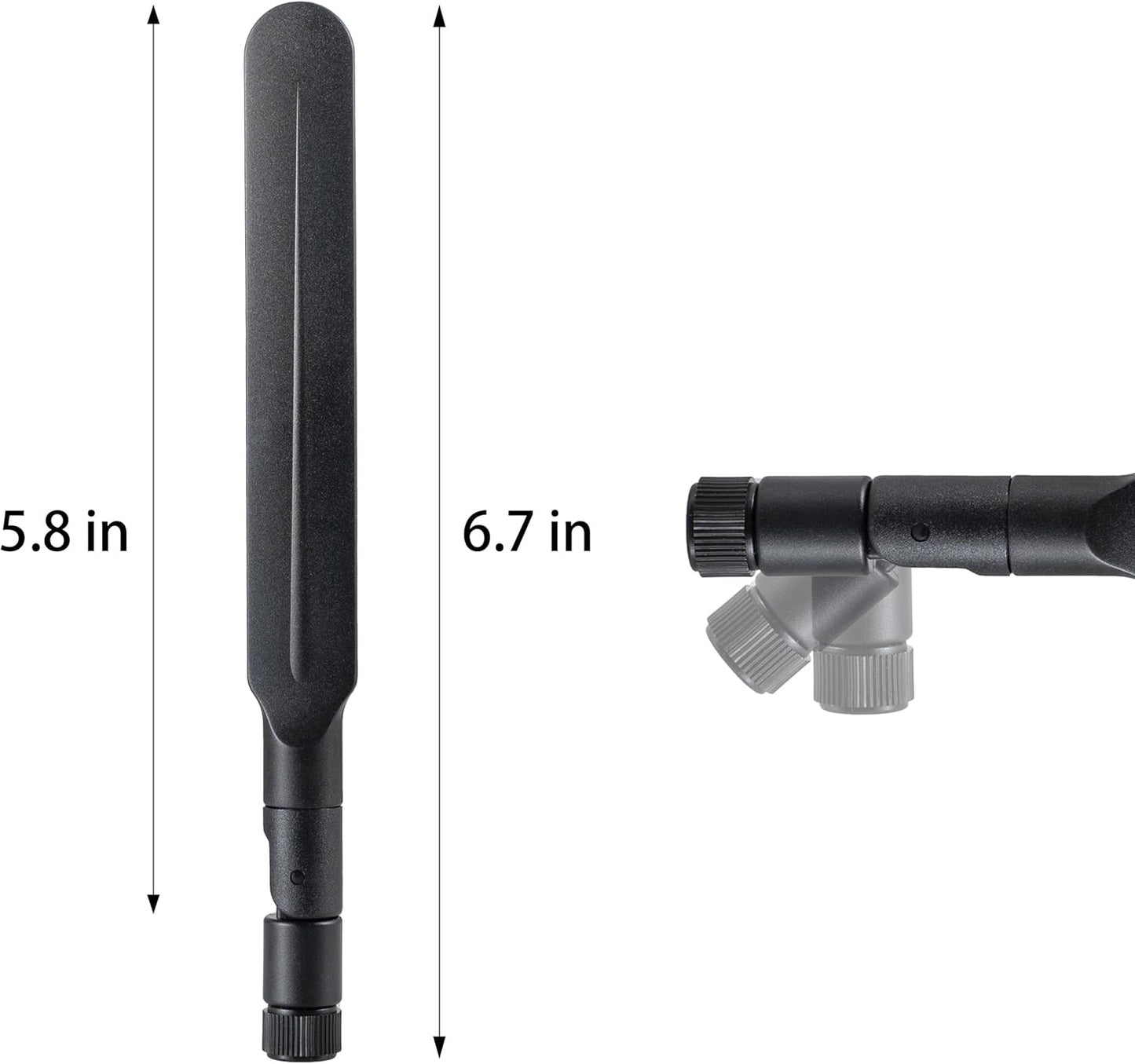 eifagur 6 6E 2.4GHz/5GHz/6E 2 Pack WiFi Tri-Band Omnidirectional Antenna for PC Desktop Computer Motherboard WiFi
