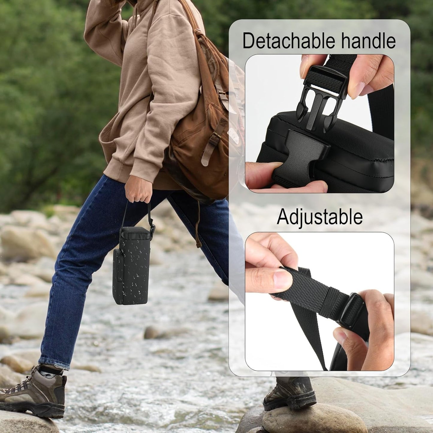 TXEsign Travel Carrying Bag for Turtlebox Ranger Outdoor Portable Speaker, Carrying Protective Case with Detachable