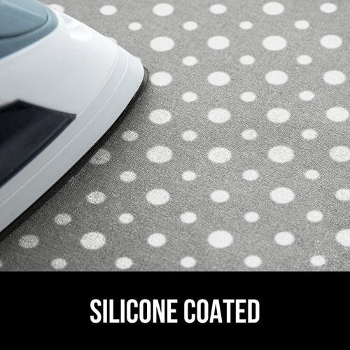 GORILLA GRIP Ironing Board Cover & Pad - Scorch Resistant Silicone Coating, 28x24" Polka Dots