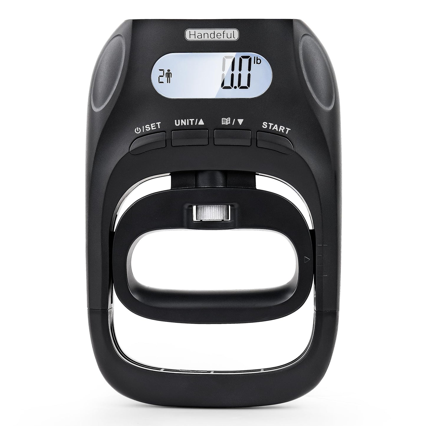 Handeful Grip Strength Tester Trainer - Dynamometer Handgrip Measurer Meter, Handheld Strengthener Exerciser for Sports, School, and Home Use (black 180kg)