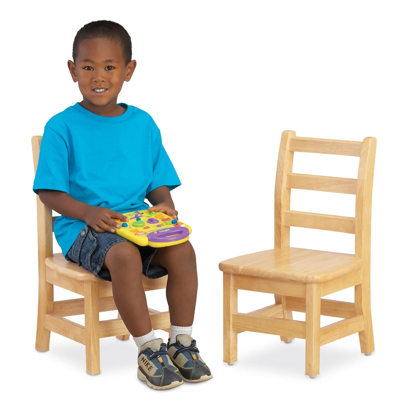 Jonti-Craft 5918JC KYDZ Ladderback Chair, 18" Height