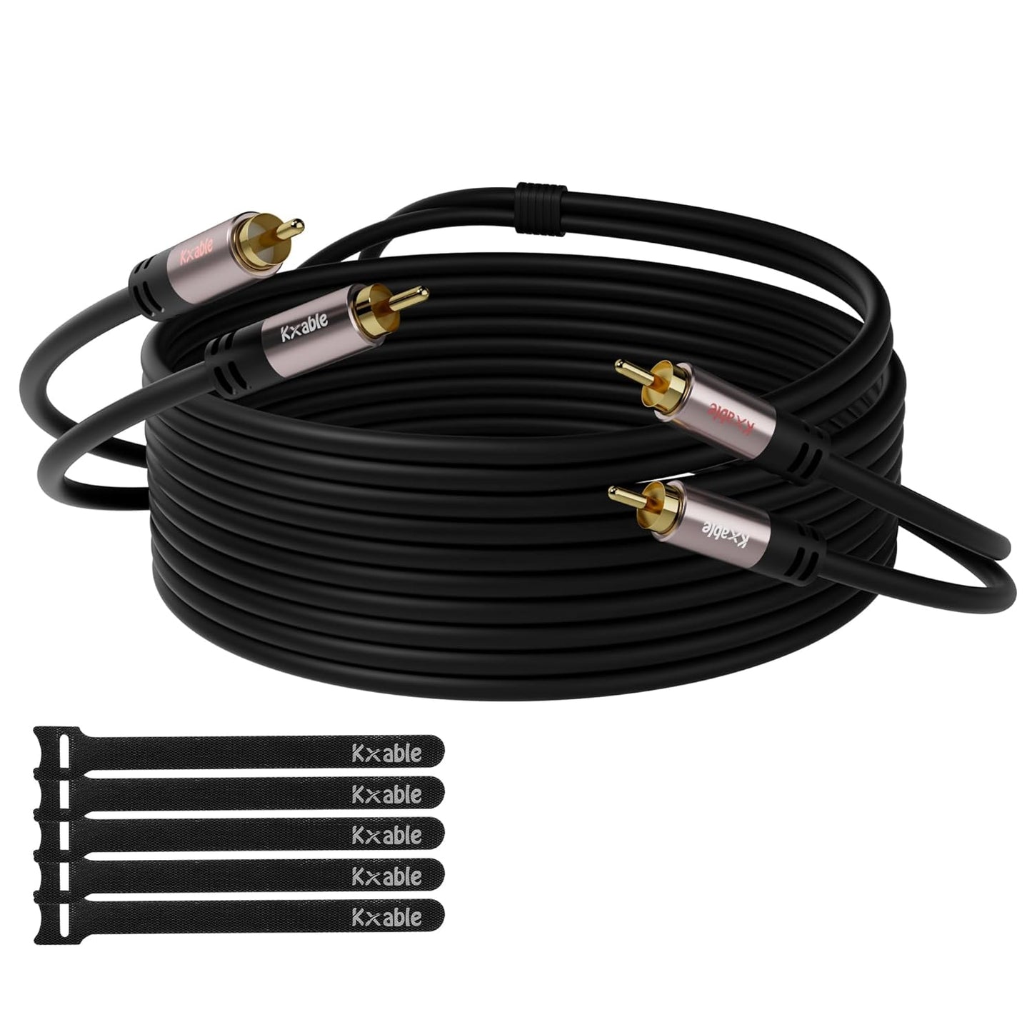 35 2RCA 2RCA 2 23AWG RCA Cable FT, Male to Male Stereo Audio Cables, Dual Shielded Digital Analogue, RCA Subwoofer Cord