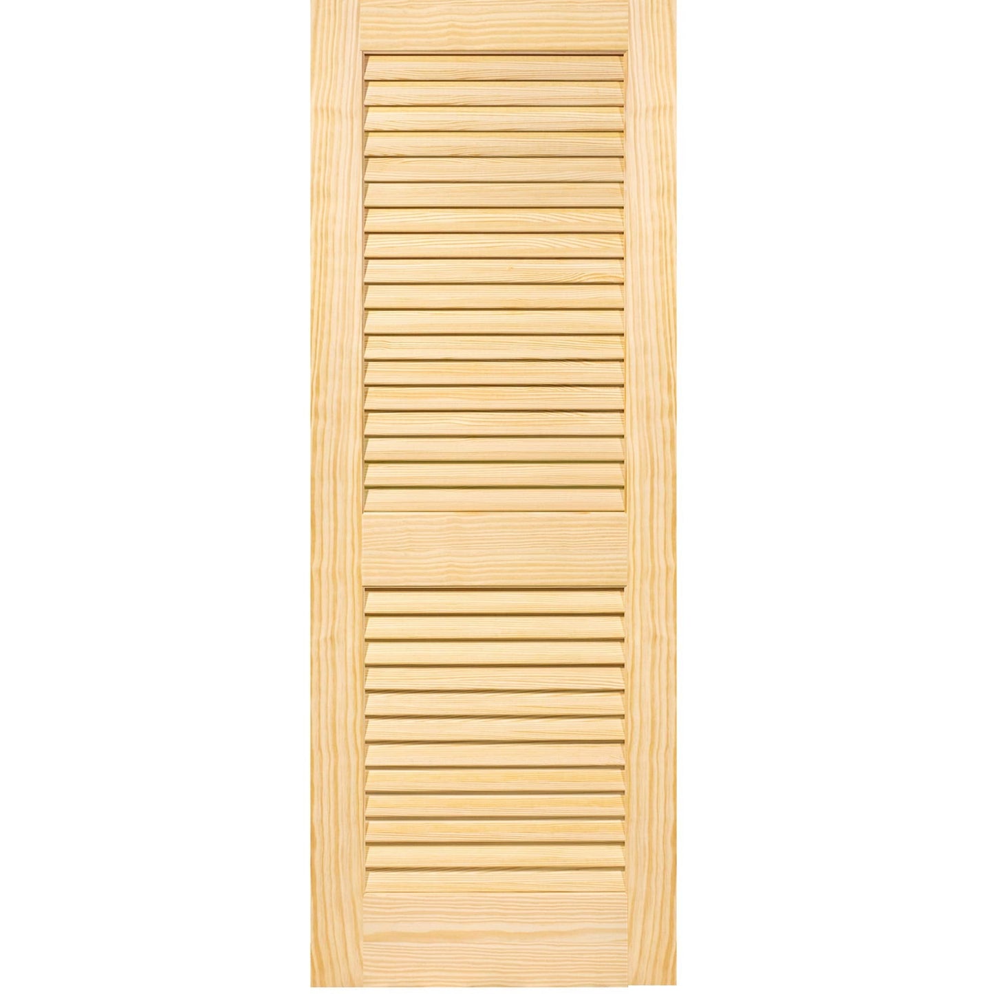 Kimberly Bay Plantation Louvered Unfinished Solid Core Pine Interior Slab (80x18)