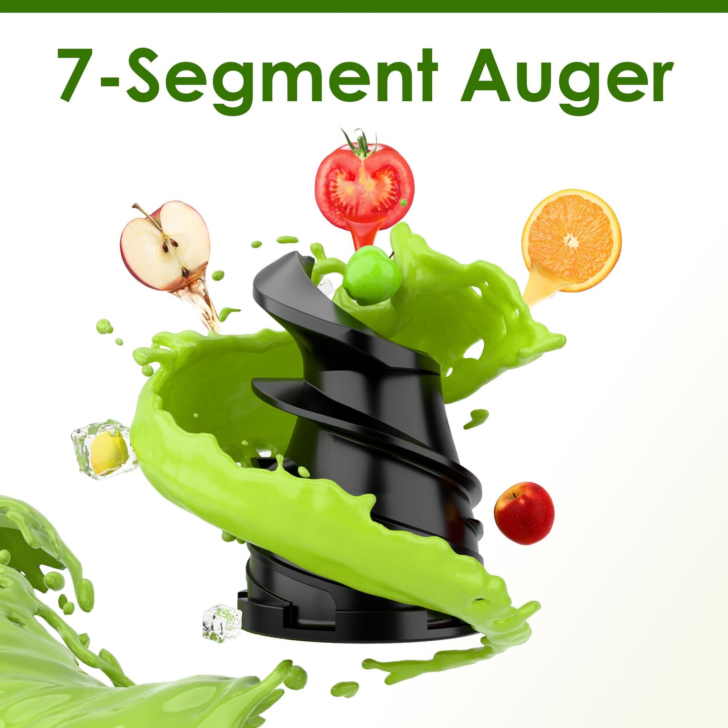 WHALLPRO Slow Masticating Juicer machines, Touch Control Cold Press Juicer with Wide Feed Chute, Juicer Easy to Clean for Whole Vegetables Fruits, Ergonomic Operational Panel,High Juice Yield,Titanium
